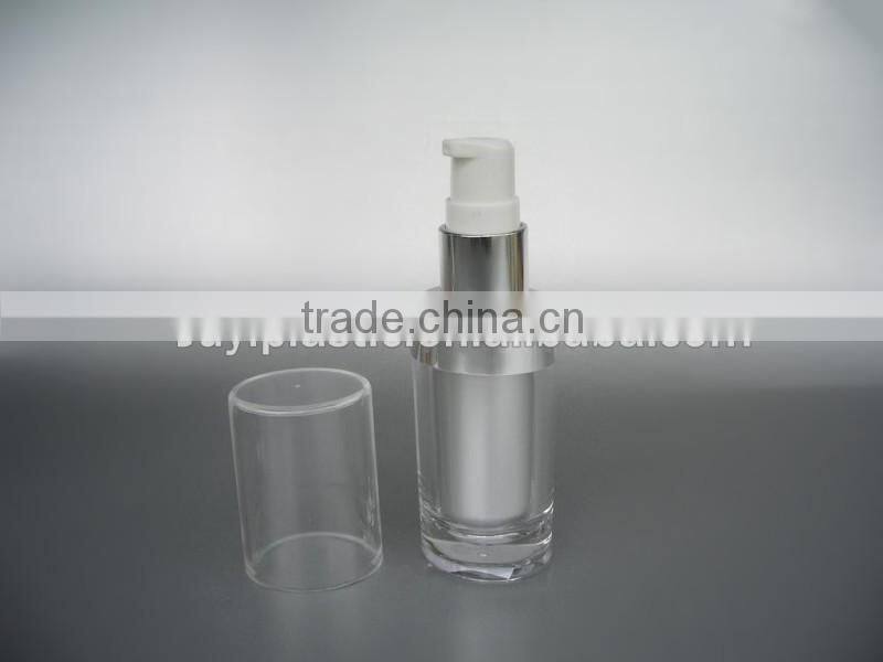 Plastic 30ml silver color cosmetic bottle