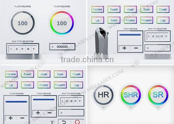 Salon equipment Permanent Diode Laser Hair Removal Beauty Equipment With Air + water cooling