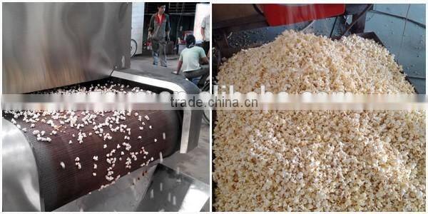 Automatic popcorn food line with many flavors and lovely shapes