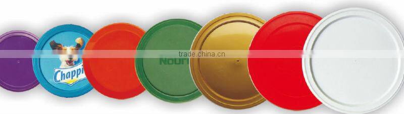 plastic cover for paper can , plastic can and tin can
