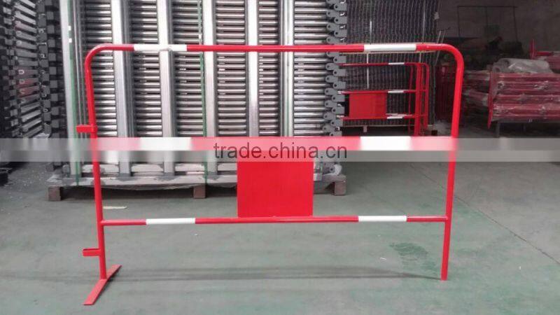 france welded pipe temporary fence queue control barrier crowd control barrier