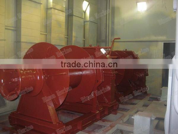 electric and hydraulic marine double drum double wildcat anchor winch