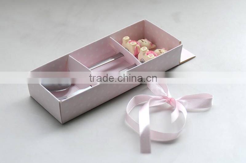 Long handle stainless steel tasting spoons with custom design handle