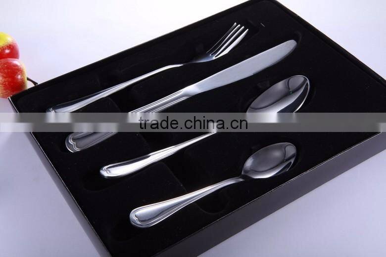 2016 Hot sale Gloss Silver Flatware Cutlery set steel