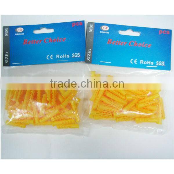 Plastic anchor Wall Plug With Red Color