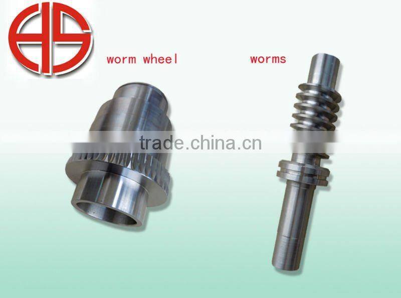 worm gear and worm wheel in oil machine