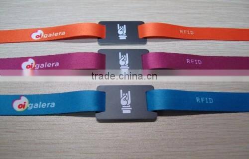 Reusable RFID Fabric Wristbands with RFID transponder rfid fabric