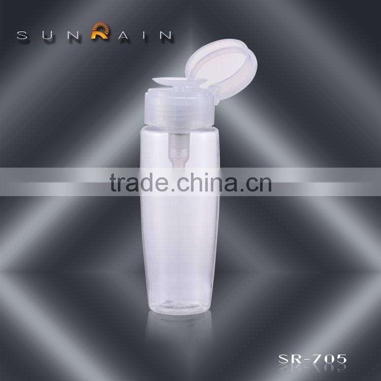 Wholesale acetone nail polish remover pump dispenser bottle 100ml 150ml