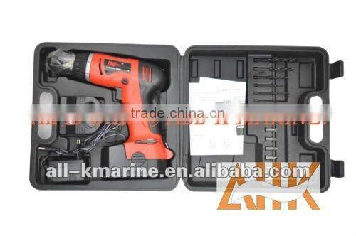 Cordless Drill Drivers c/w Battery Charger and Plastic Case