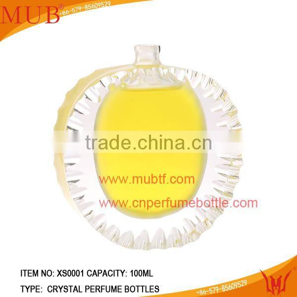100ml empty crystal perfume bottles with pineapple shaped