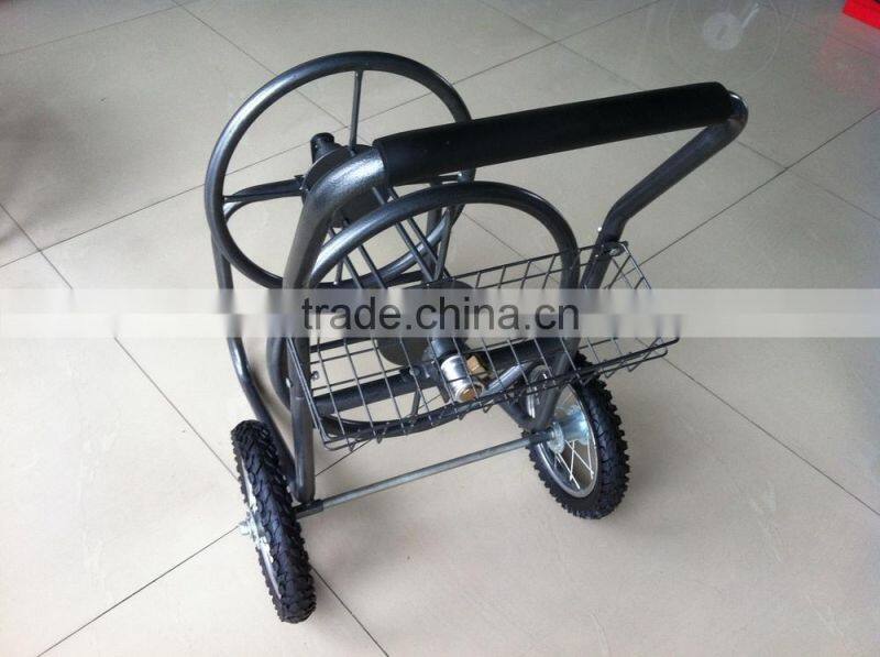 Garden hose reel cart