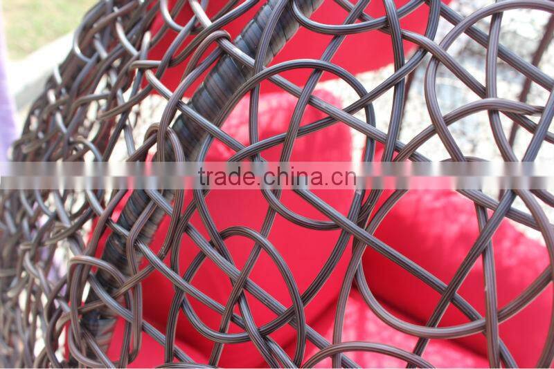 Synthetic Outdoor PE Rattan Round Wicker Swing Chair Furniture