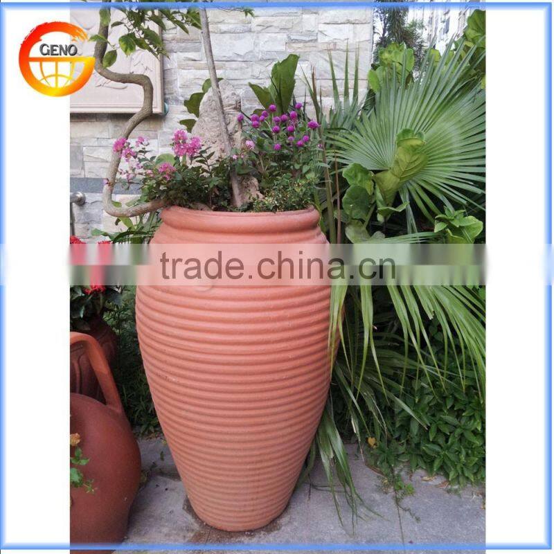 Red Terra cotta garden flower pot