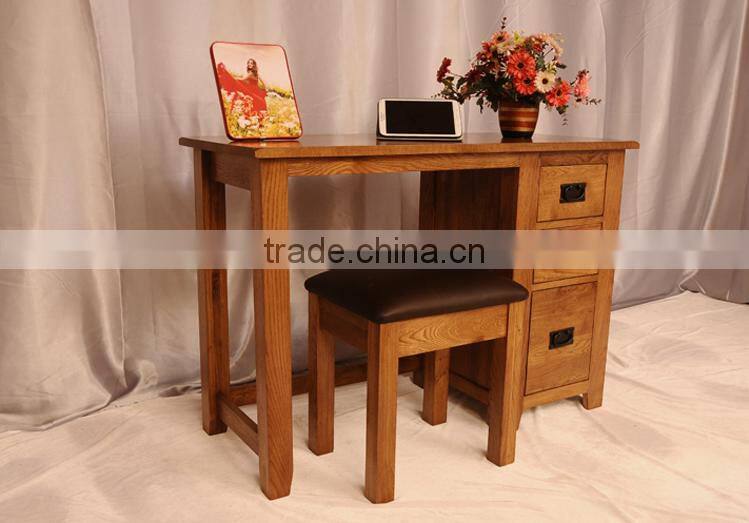 Modern Design Home Furniture Solid Wooden study desk, pine study table study computer table desk cabinet