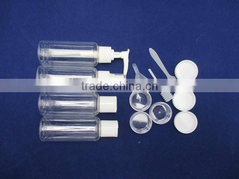 10pcs traveling bottle sets transparent bottle sets for women