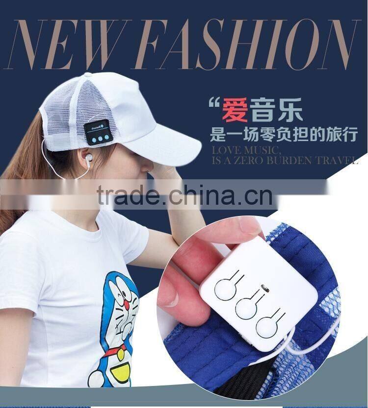Bluetooth Music Sunhat Mesh Cap Summer Sun Hat Fashion Smart Bluetooth Music Headset Hat Baseball Caps For Sale
