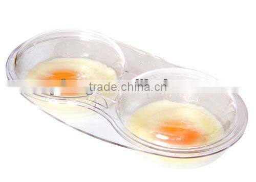 Microwave egg poacher , plastic egg poacher