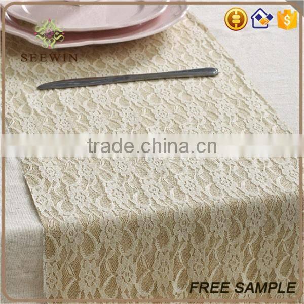 2016 high quality lace table runners for wedding deco