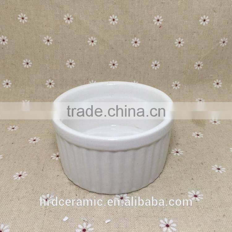 High quality Stocked bakeware sala bowl /flat bottom round bowl