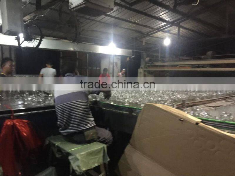 450ml light lamp bulb drink beverage glass juice bottles,ball jar with golden caps