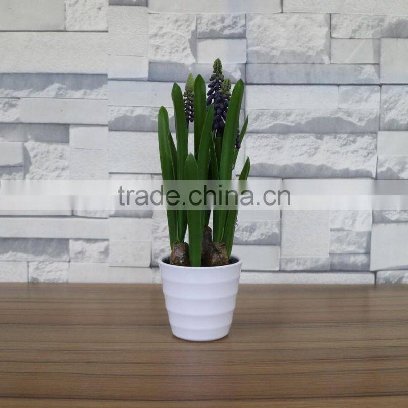 Plastic hyacinth flower bonsai for home and commercial decoation
