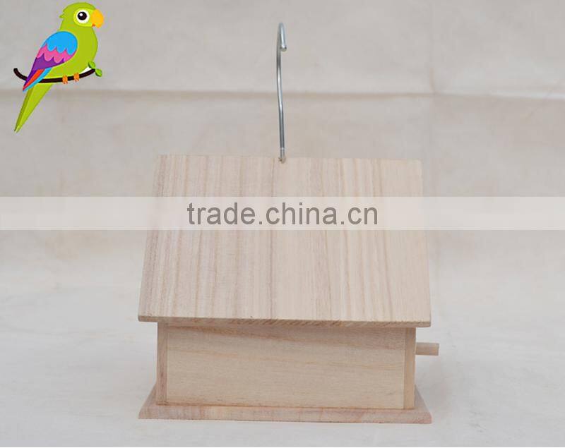 Handmade wholesale price large wooden bird parrot nest for sale