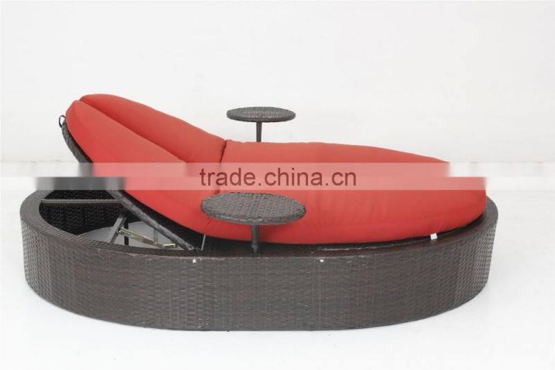 Resort rattan pool furniture Resin/ Leisure Outdoor Sun Lounger/chaise/beach/