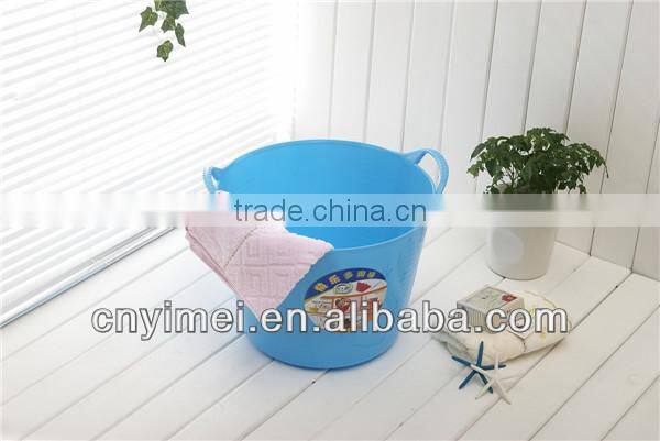 Laundry basket PE plastic laundry basket plastic laundry basket with handle