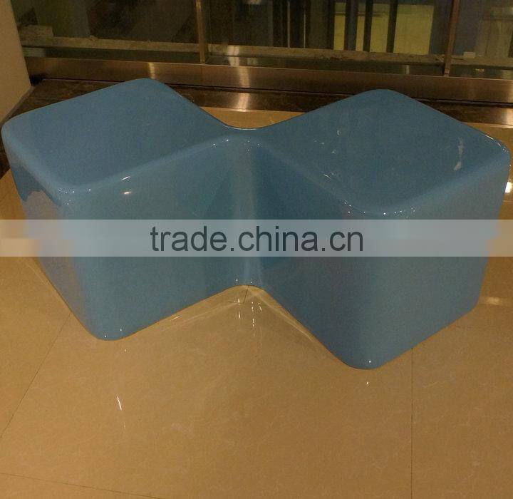 Fiberglass modern leisure chair for mall