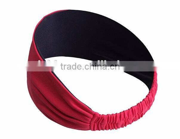 High quality fashion good comfortable absorption Yoga hair band sports hair band