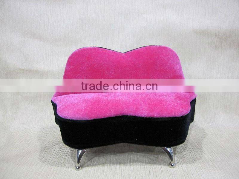 novelty velvet sofa jewelry packing box