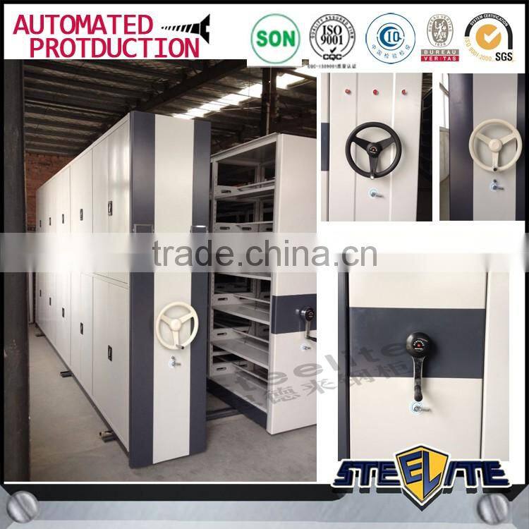 Office Used Metal Mobile Filing Cabinet Steel Mobile Shelving