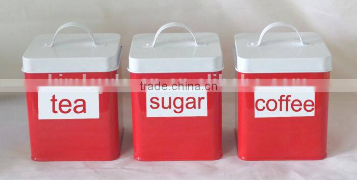 red with white square home storage bins