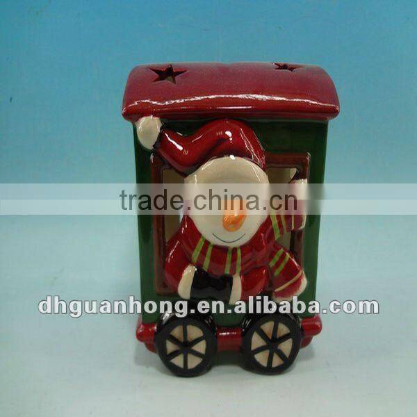 Ceramic Xmas candle holder