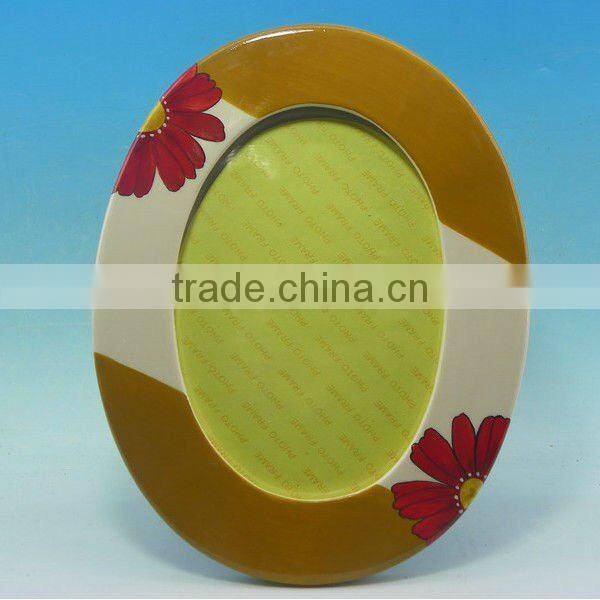 oval shape ceramic mini photo frames