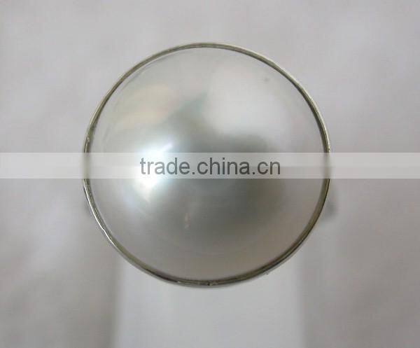 hotsale freshwater round white pearl rings for women