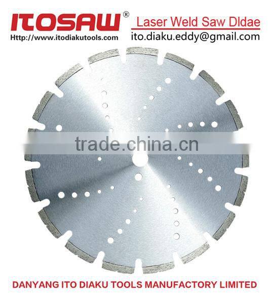 Turbo wave diamond saw blade for stone, granite and marble