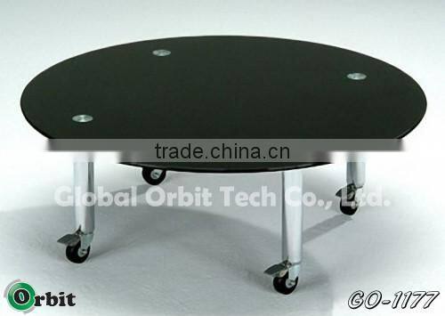 Small round size metal legs for round modern glass coffee table
