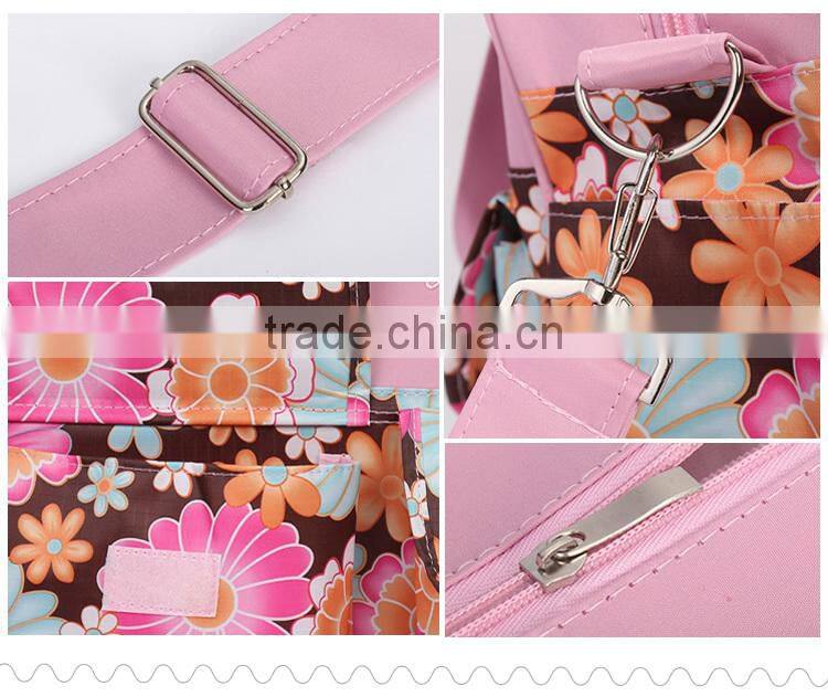 Printed Flower Colorful Diaper Bag