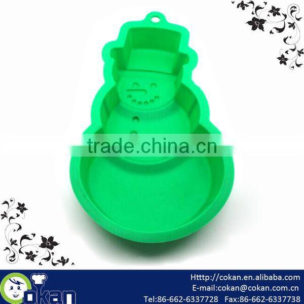 Snowman Shape Silicone Cake mould,silicone baking mould,silicone cake tray CK-SL555