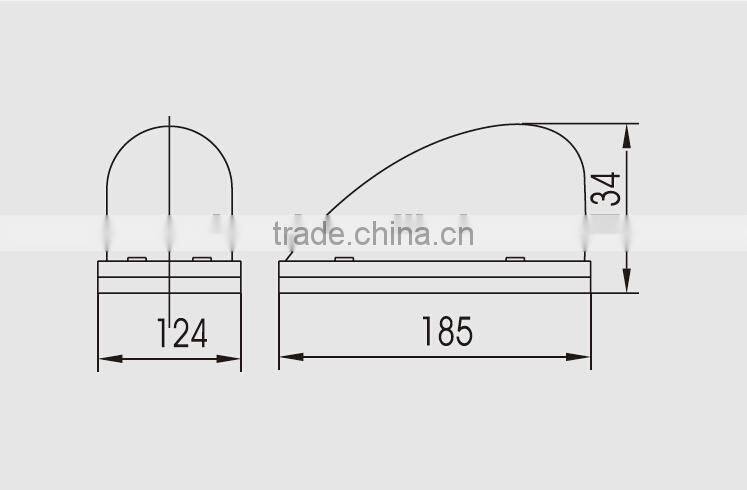 WL-A15-1201M 12V 24V Rotate Warning Beacon Lighting