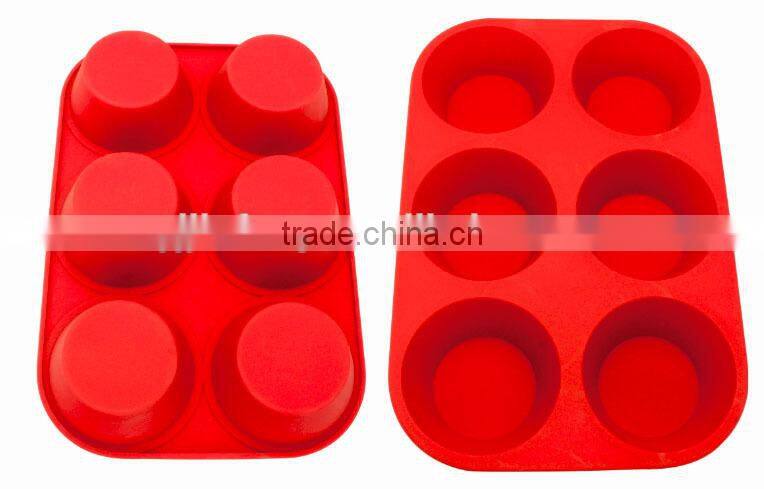 6PCS Rose shape Silicone cake mould baking mould/Silicone cake tools