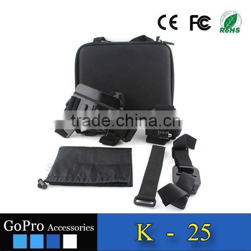 2016 hot selling 4 pack accessory kit used for gopros heros 4 kit mount