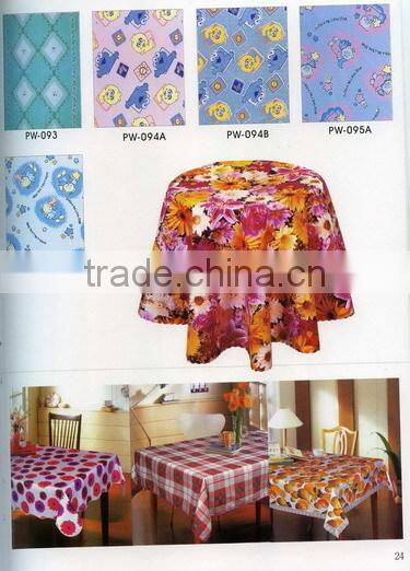 PVC weeding decoration table cloth /table cover