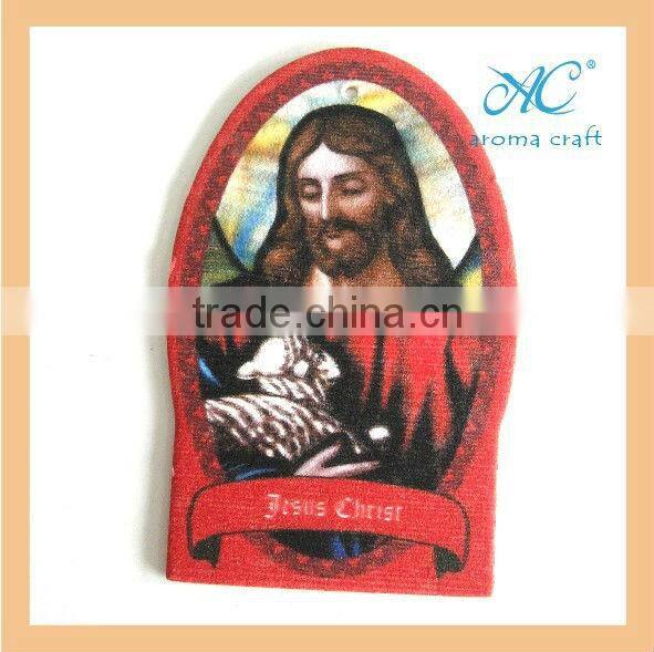 Custom design shape car air freshener best promotional gifts hanging type paper air freshener card