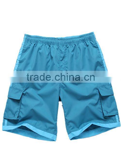 2014 new style mens solid color beach wear swim shorts