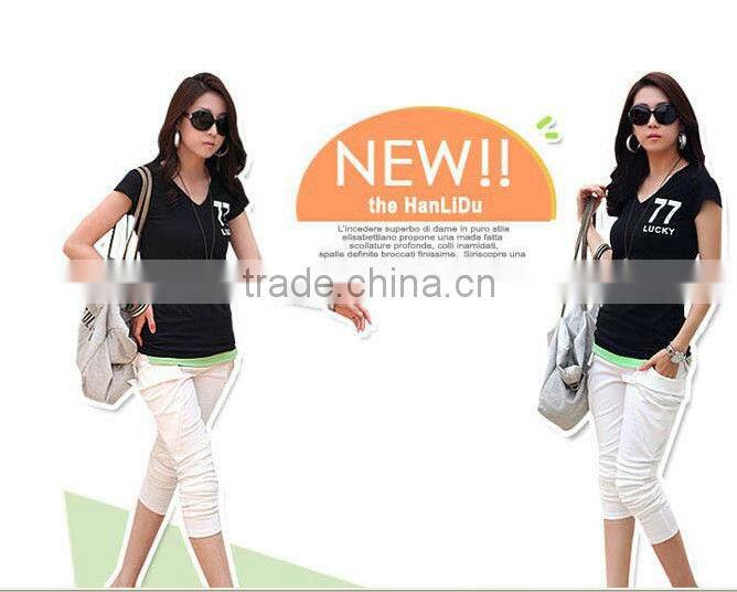 O neck t shirts white women ladies girls 2013