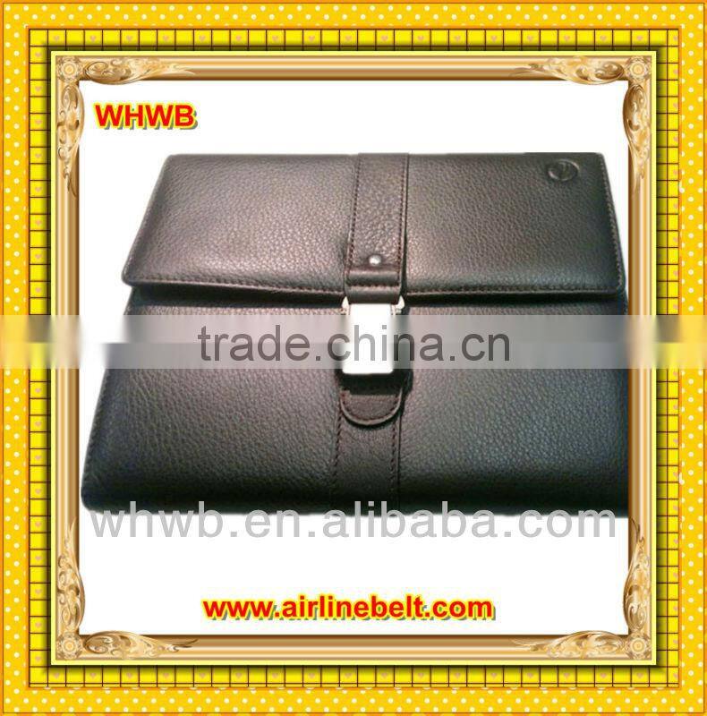 Premium airplane seatbelt bukcle paper notebook