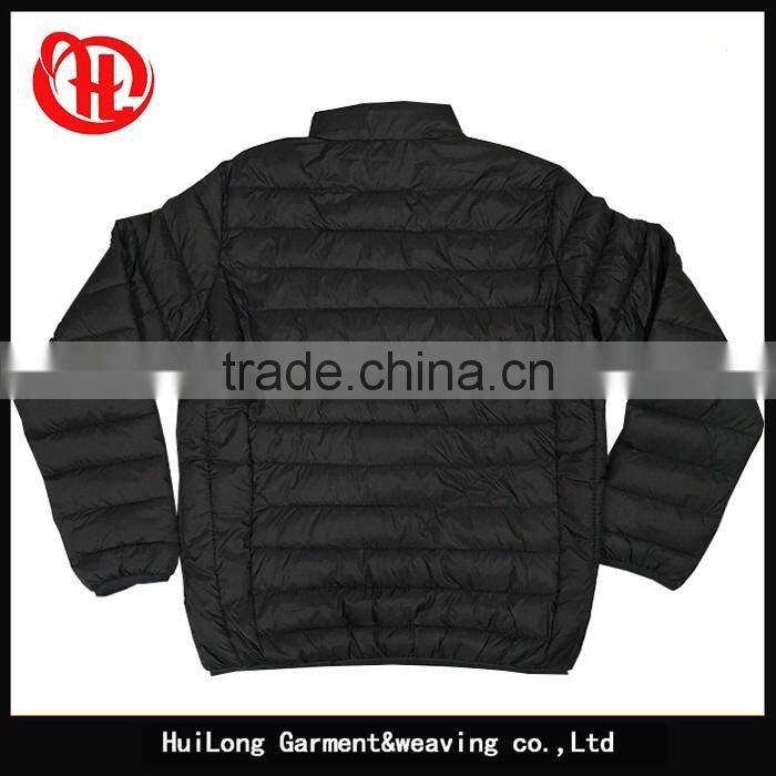 Hot sale 20D nylon men winter quilted windbreak padded jacket