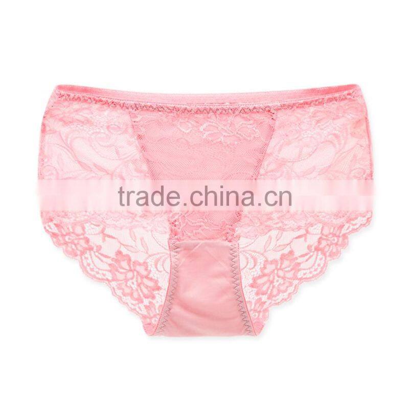 Factory High Quality 100% Silk Custom Sexy Fancy Woman Underwear